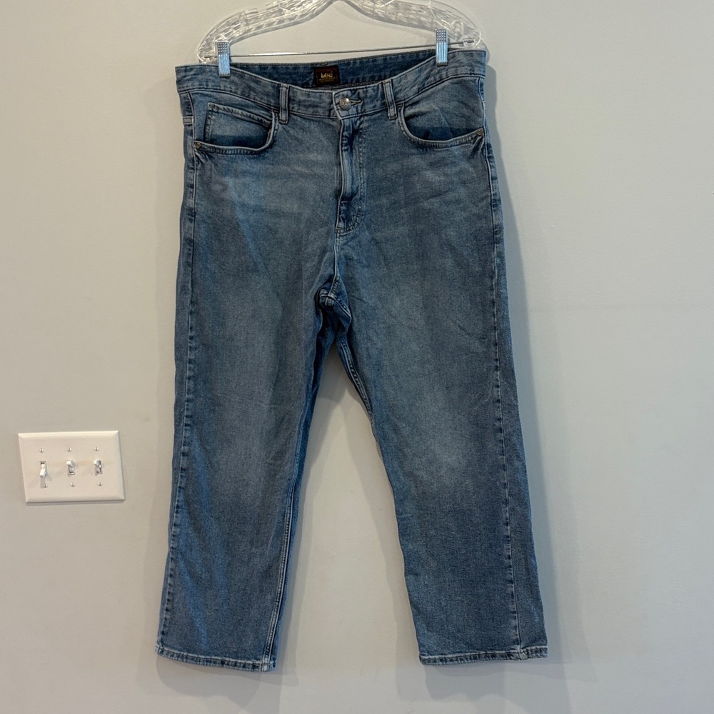 Lee Classic Straight Leg Blue Jeans